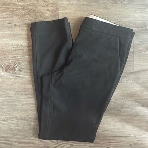 Diane Von Furstenberg Black Straight Leg Slacks